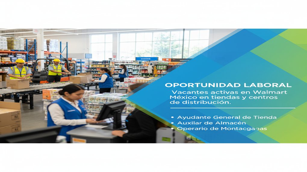 Vacantes activas en Walmart Mexico en tiendas y centros de distribucion